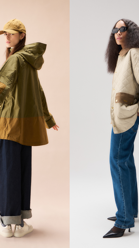 Barbour Modern Heritage collection banner featuring 